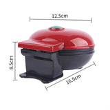 Piastra per Waffle Antiaderente, Cottura Rapida e Facile, Design Compatto 10 cm