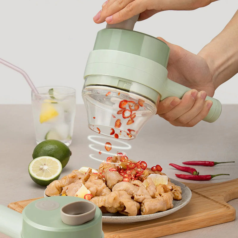 Tagliaverdure elettrico senza fili 4-in-1
